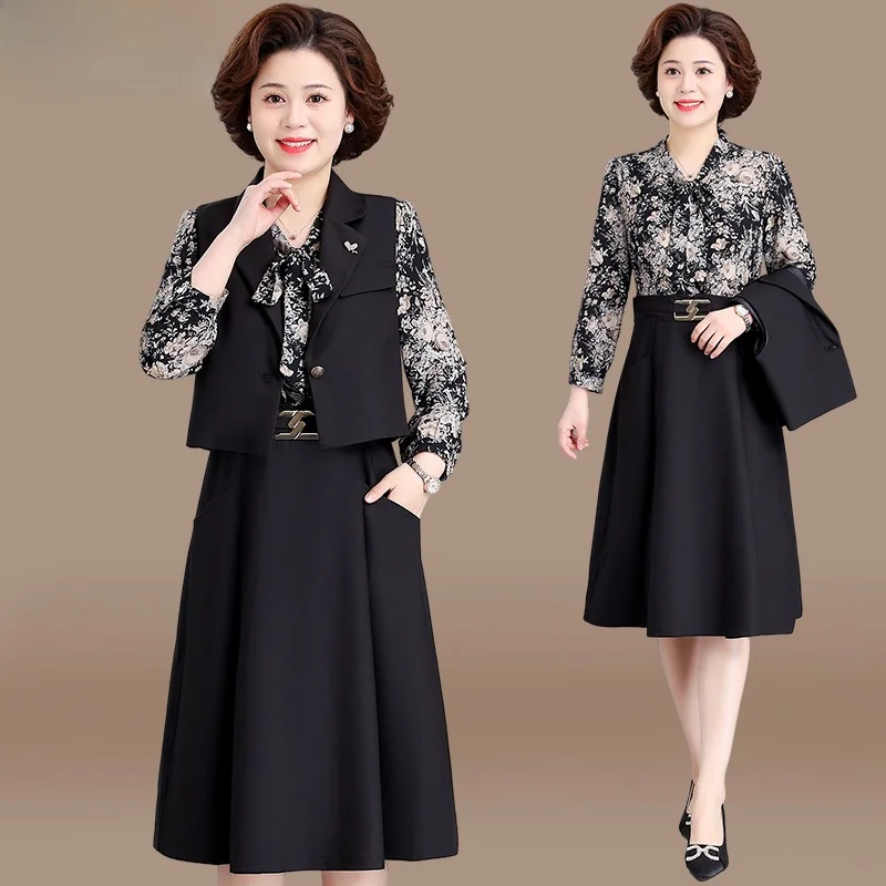 Faionable Tee-Piece Set for Middle-Aged And ly Women Spring Autumn Sle V-Ne Single-Bule Regular-Sve Loose-Fit
Faionable Tee-Piece Set for Middle-Aged And ly Women Spring Autumn Sle V-Ne Single-Bule Regular-Sve Loose-Fit
