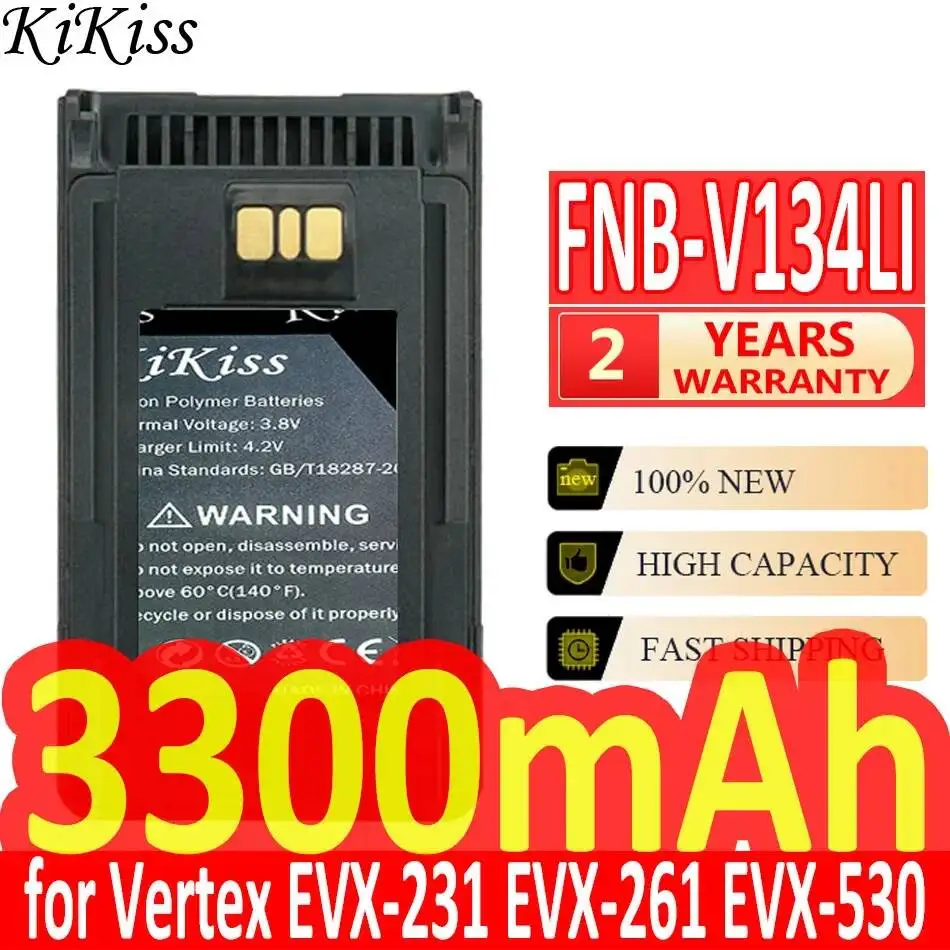 Walkie - Talkie Battery 3300mAh For Vertex Evx-231 Evx-261 Evx-530 Fnb-V134Li V133Li
Walkie - Talkie Battery 3300mAh For Vertex Evx-231 Evx-261 Evx-530 Fnb-V134Li V133Li
