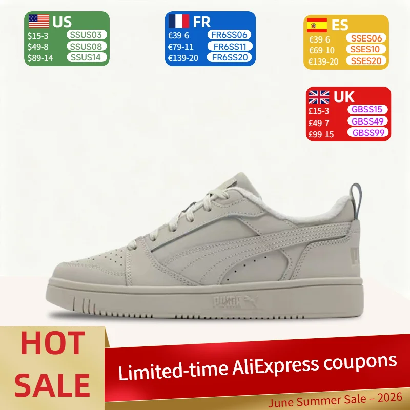 Puma Rebound V6: Minimalist, Retro, Versatile, Comfortable, Soft, and Responsive Low-Top Sneakers (Unisex) in Gray 397475-01
Puma Rebound V6: Minimalist, Retro, Versatile, Comfortable, Soft, and Responsive Low-Top Sneakers (Unisex) in Gray 397475-01