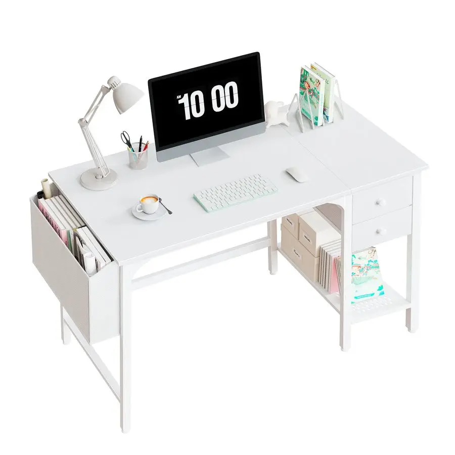 White Small Desk with Drawers 40 Inch Computer Desk for Small Space Home Office, Modern Simple Study Writing Table PC Desks
White Small Desk with Drawers 40 Inch Computer Desk for Small Space Home Office, Modern Simple Study Writing Table PC Desks