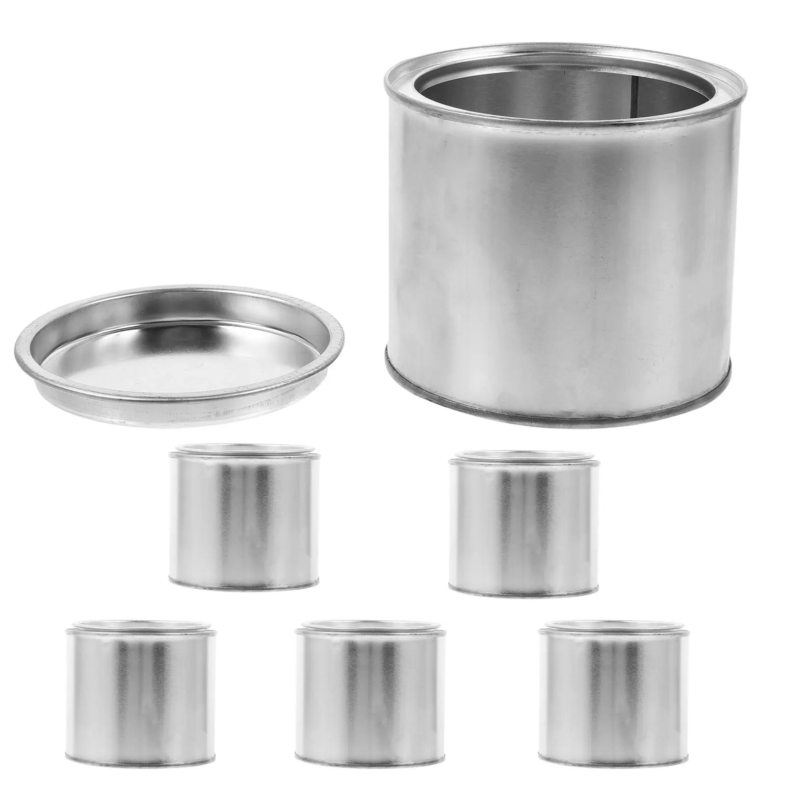 6Pcs Paint Adjustment Can Durable Iron Material Storage Jars Small Tin Ink Containers Silver Metal Lids Empty Supplies
6Pcs Paint Adjustment Can Durable Iron Material Storage Jars Small Tin Ink Containers Silver Metal Lids Empty Supplies