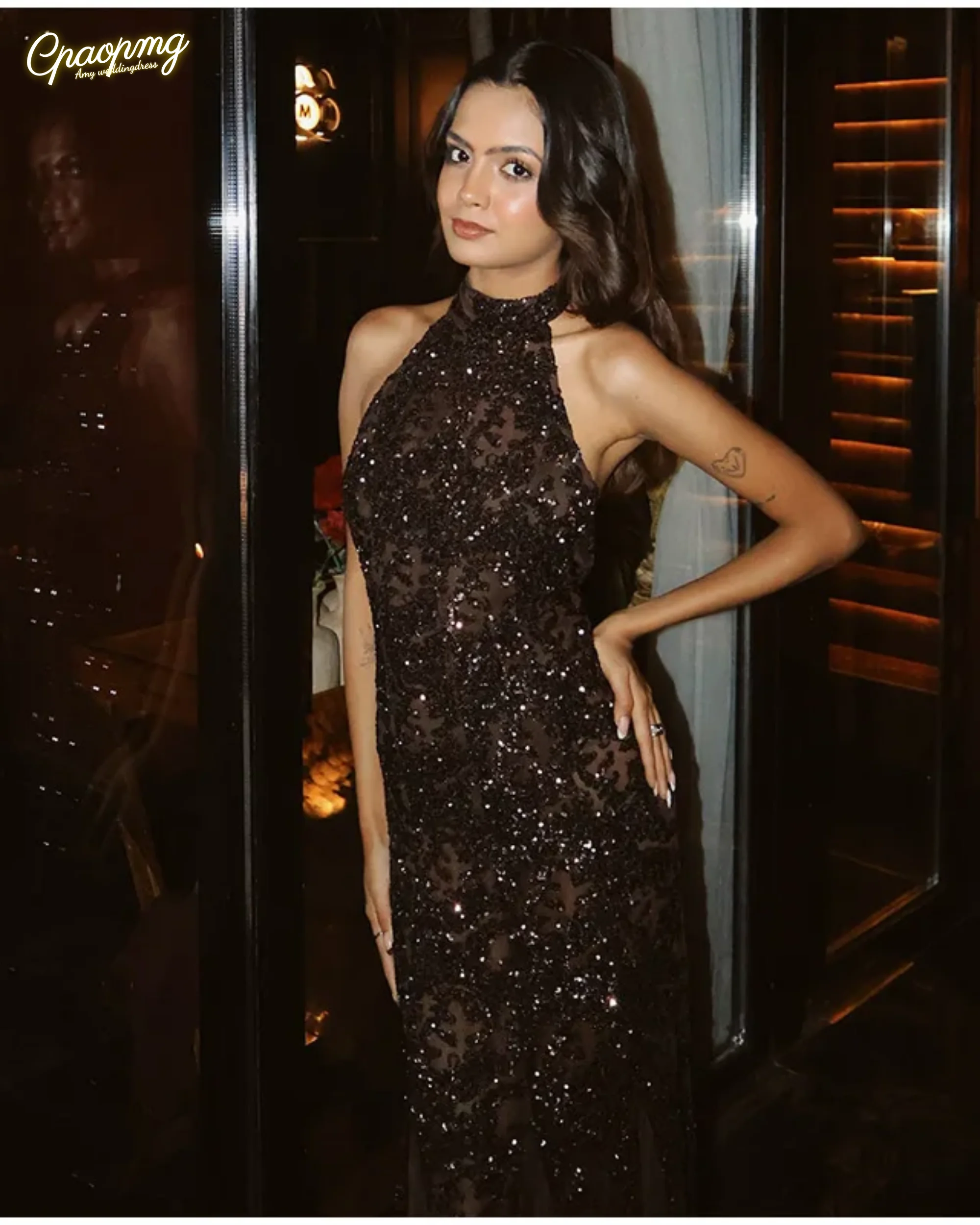 Элегантное прозрачное длинное платье с лямкой на шее и блестками по индивидуальному заказу, плиссированные вечерние платья без рукавов и открытой спины, женские сексуальные вечерние платья
Элегантное прозрачное длинное платье с лямкой на шее и блестками по индивидуальному заказу, плиссированные вечерние платья без рукавов и открытой спины, женские сексуальные вечерние платья