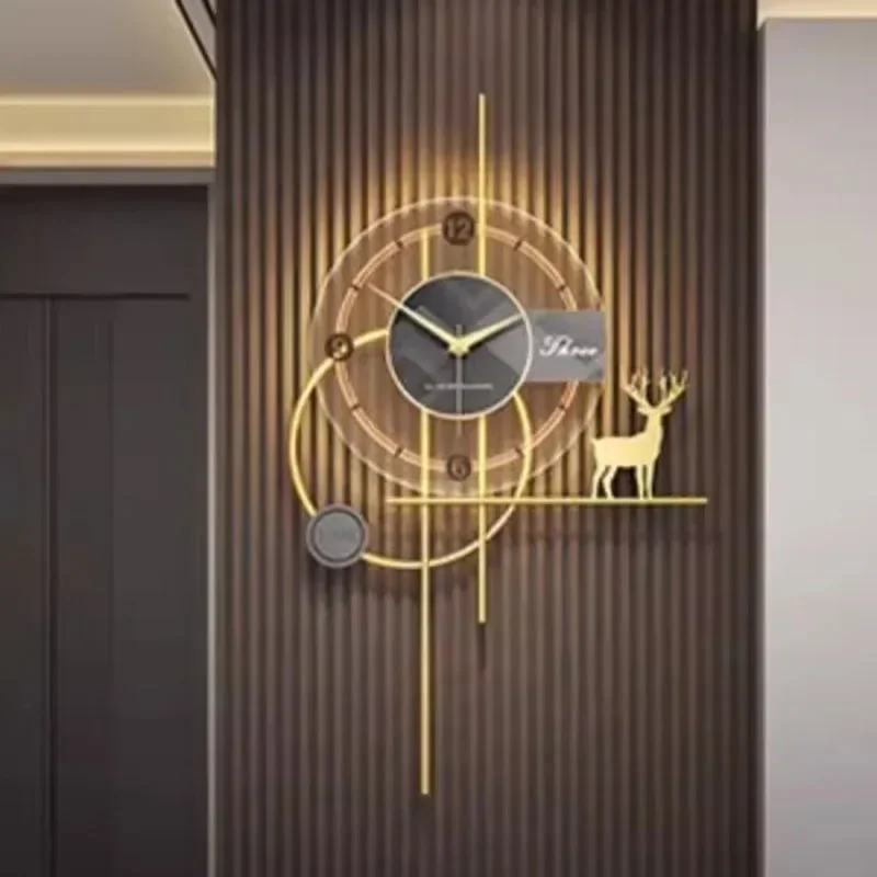 Wall Clocks Mural Luxury Interior Modern Wall Watch Aesthetic Design Fashion Nordic Horloge Murale Living Room Decoration
Wall Clocks Mural Luxury Interior Modern Wall Watch Aesthetic Design Fashion Nordic Horloge Murale Living Room Decoration