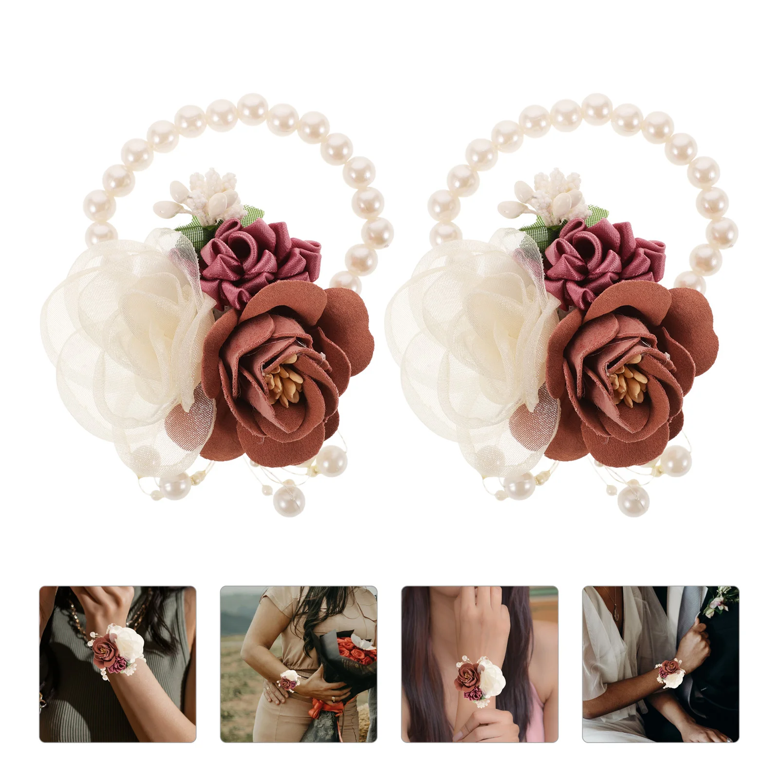 6 Pcs Bridesmaid Wrist Flower Wedding Bracelet for Bracelets Bridal Hand Supplies Flowers
6 Pcs Bridesmaid Wrist Flower Wedding Bracelet for Bracelets Bridal Hand Supplies Flowers