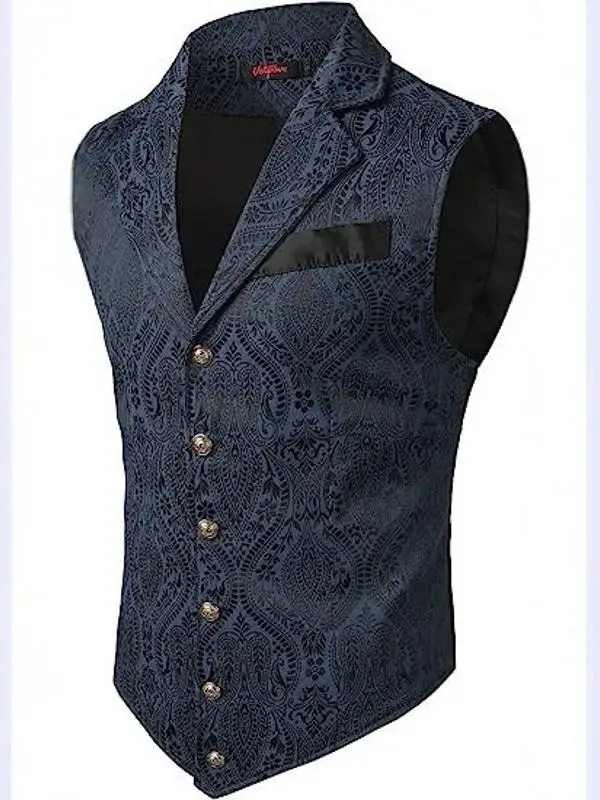New Men's Vest Medieval Costume Retro Long Formal Dress Vest Halloween Costume Polyester Fiber 100% Cleanfit Style
New Men's Vest Medieval Costume Retro Long Formal Dress Vest Halloween Costume Polyester Fiber 100% Cleanfit Style