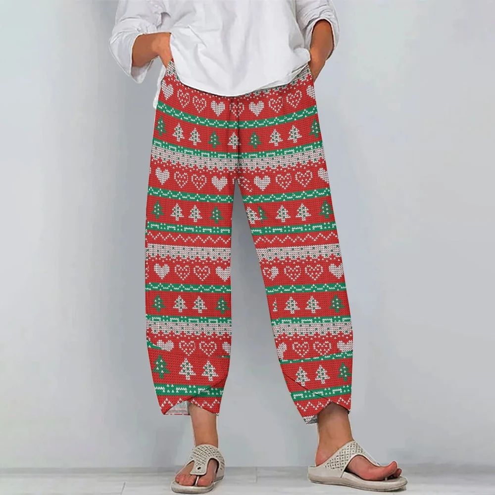 Christmas Pine Print Women's Casual Wide-Leg Pants Loose Casual Beach Pants Trendy Fashion New High-Quality Pants
Christmas Pine Print Women's Casual Wide-Leg Pants Loose Casual Beach Pants Trendy Fashion New High-Quality Pants