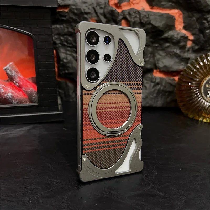 Luxury Magsafe Carbon Fiber Phone Case for Samsung Galaxy S23 S24 S25 Ultra Aluminum Alloy Frameless Bracket Magnetic Bumper S25
Luxury Magsafe Carbon Fiber Phone Case for Samsung Galaxy S23 S24 S25 Ultra Aluminum Alloy Frameless Bracket Magnetic Bumper S25
