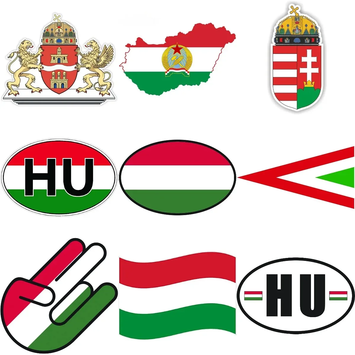 HU Hungary Flag Map National Emblem PVC Sticker for Decorate Car Motorcycle Laptop Window Off Road Truck Wall Decal Accessories
HU Hungary Flag Map National Emblem PVC Sticker for Decorate Car Motorcycle Laptop Window Off Road Truck Wall Decal Accessories
