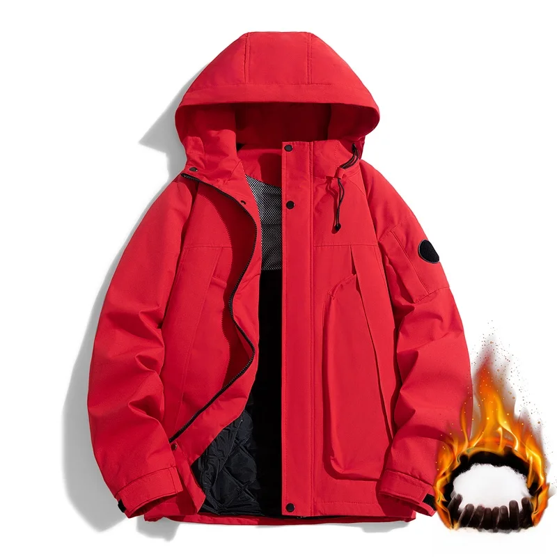 Trendy Outdoor Cotton Jacket Men's Thickened Hooded Windproof Winter Coat Standard Fit Youth Popular Long Sleeve Zipper Closure
Trendy Outdoor Cotton Jacket Men's Thickened Hooded Windproof Winter Coat Standard Fit Youth Popular Long Sleeve Zipper Closure