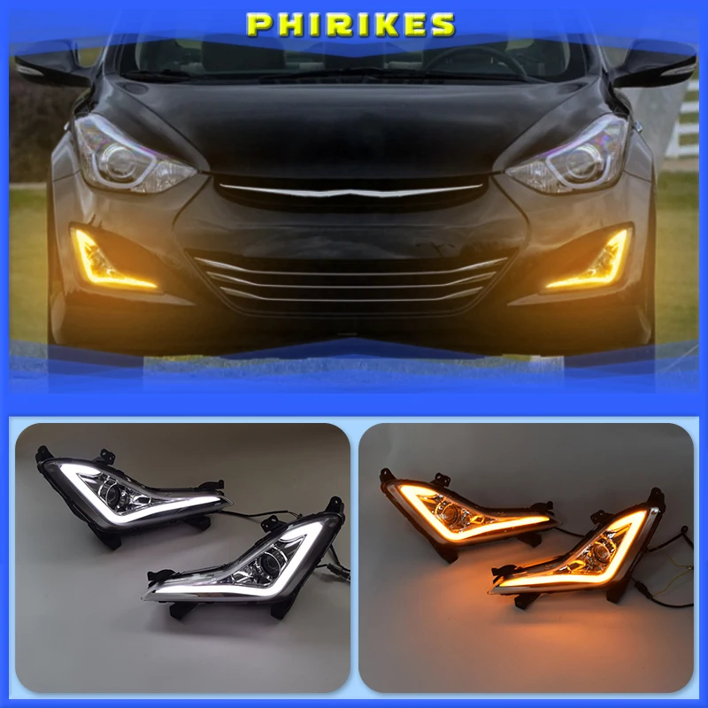 LED Daytime Running Lights DRL Fog Lamp Cover Case for Hyundai Elantra Sedan 2014 2015 2016 With Turn Signal Yellow
LED Daytime Running Lights DRL Fog Lamp Cover Case for Hyundai Elantra Sedan 2014 2015 2016 With Turn Signal Yellow