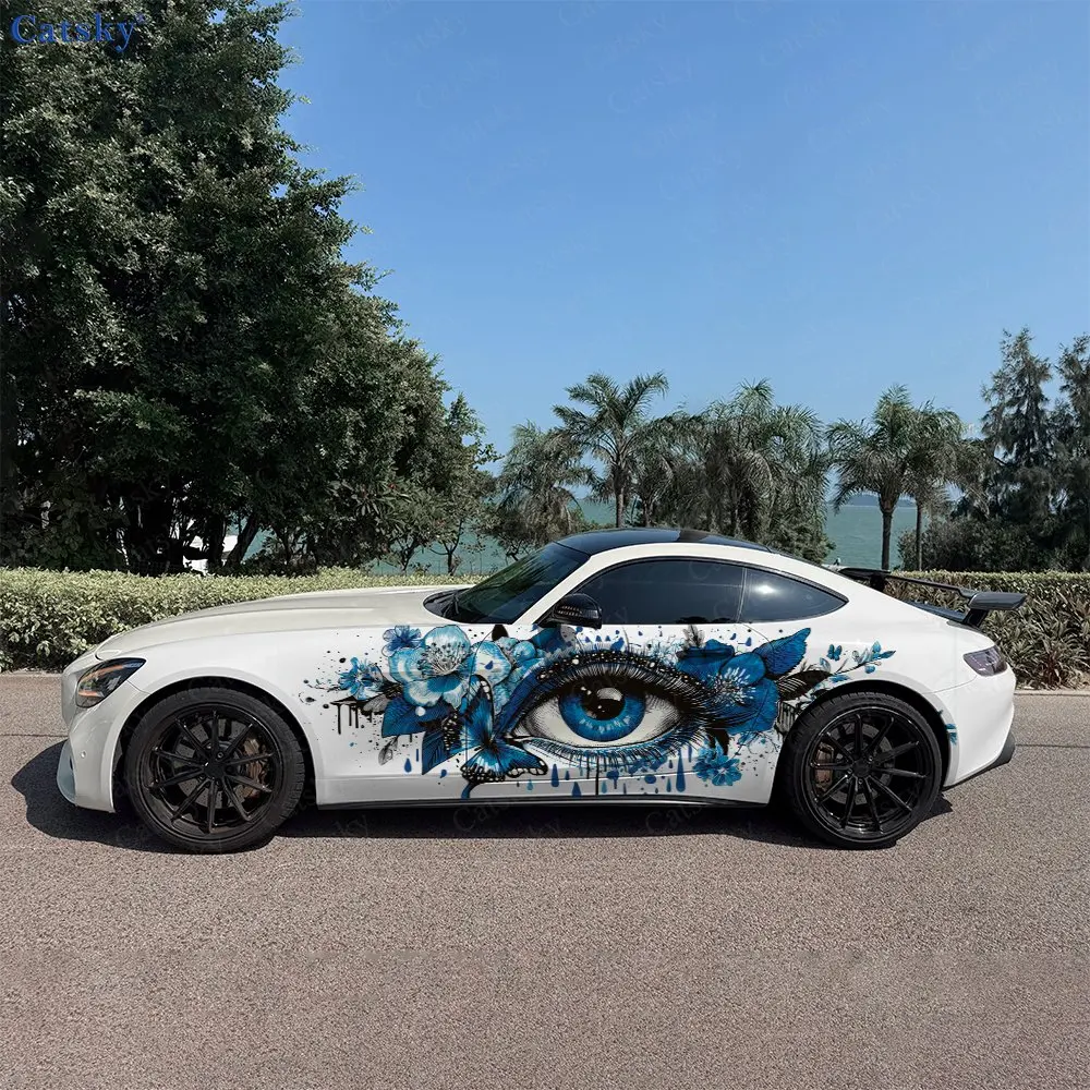 2pcs Ink Wash Floral Eye Car Side Wraps, Self-Adhesive PVC Waterproof & Scratch-Resistant Stickers, Car Accessory Gift
2pcs Ink Wash Floral Eye Car Side Wraps, Self-Adhesive PVC Waterproof & Scratch-Resistant Stickers, Car Accessory Gift