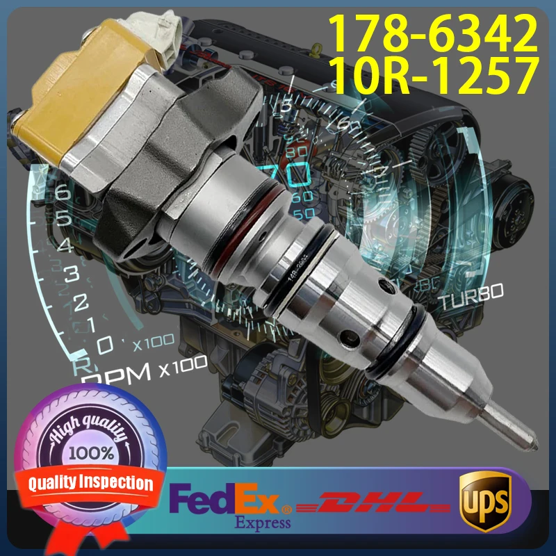 178-6342 10R-9237 10R-1257 Diesel Common Rail Fuel Injector for Caterpillar CAT Engine 3126B 3126E Loader 938G II 953C 963C
178-6342 10R-9237 10R-1257 Diesel Common Rail Fuel Injector for Caterpillar CAT Engine 3126B 3126E Loader 938G II 953C 963C