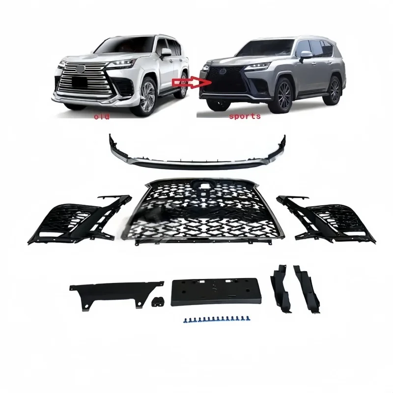Applicable to the New Model Year LX600 Surround Kit, Sporty Center-Headlamp Surround Kit Including Front Lip
Applicable to the New Model Year LX600 Surround Kit, Sporty Center-Headlamp Surround Kit Including Front Lip