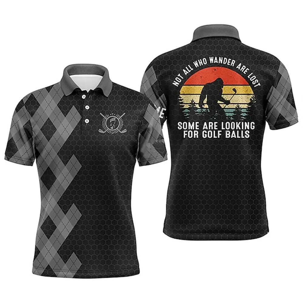 Cross-border Summer Men's POLO Shirt 3D Monkey Print Pattern Golf Shirt Lapel Short-Sleeved Button T-Shirt
Cross-border Summer Men's POLO Shirt 3D Monkey Print Pattern Golf Shirt Lapel Short-Sleeved Button T-Shirt