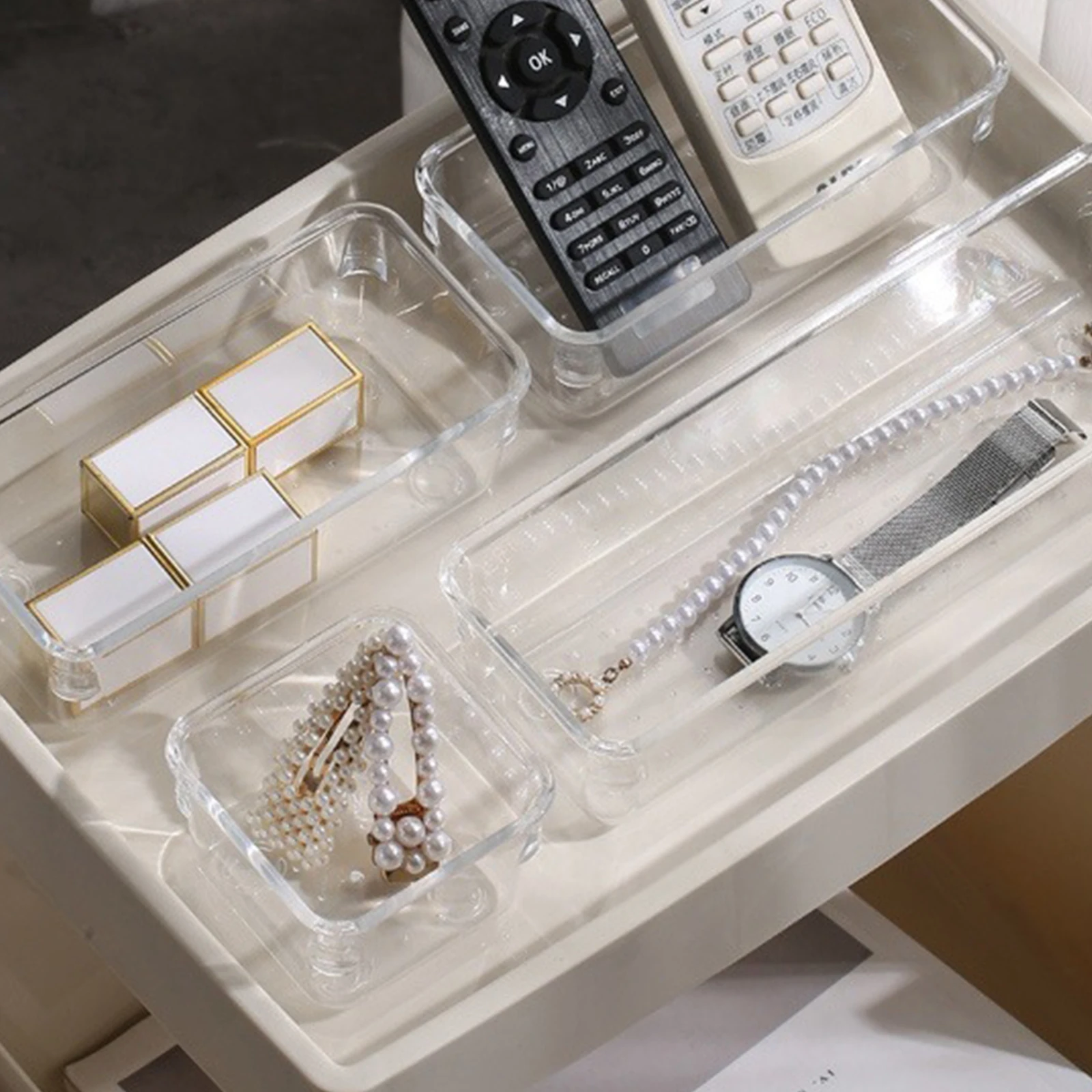3Pcs Transparent Drawer Organizer Bins Kitchen Cabinet Desk Divider Makeup Storage Case Desk Drawer Organizer Clear Drawers 
3Pcs Transparent Drawer Organizer Bins Kitchen Cabinet Desk Divider Makeup Storage Case Desk Drawer Organizer Clear Drawers
