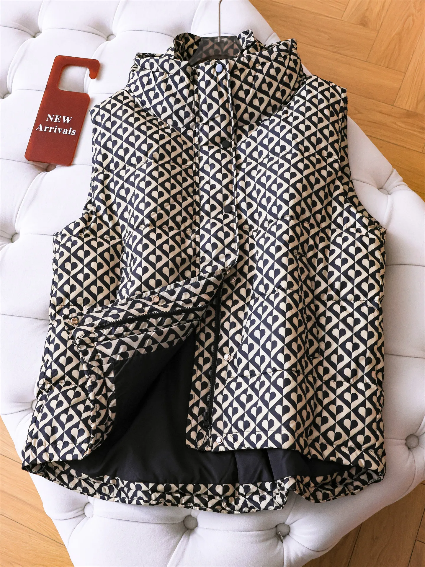 Thickened Double Layer Stand Collar down Jacket Sleeveless Shoulder Pad Women's Vest Street Style Polyester Fabric Duck down ...
Thickened Double Layer Stand Collar down Jacket Sleeveless Shoulder Pad Women's Vest Street Style Polyester Fabric Duck down ...