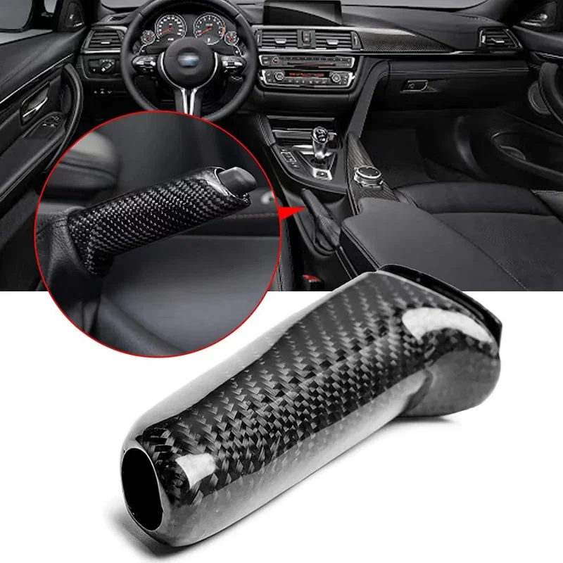 Universal Car Handbrake Cover in Carbon Fiber Color for BMW E46 E90 E92 E60 E61 F20 F30 F22 1 2 3 4 5 6 Series
Universal Car Handbrake Cover in Carbon Fiber Color for BMW E46 E90 E92 E60 E61 F20 F30 F22 1 2 3 4 5 6 Series
