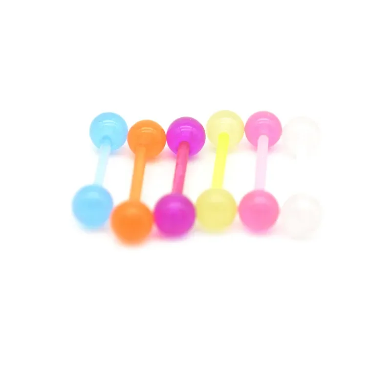 16mm Glow in the Dark Tongue Bar Noctilucent Ball Piercing Nipple Coloured Flexible Screw Balls Straight Acrylic
16mm Glow in the Dark Tongue Bar Noctilucent Ball Piercing Nipple Coloured Flexible Screw Balls Straight Acrylic