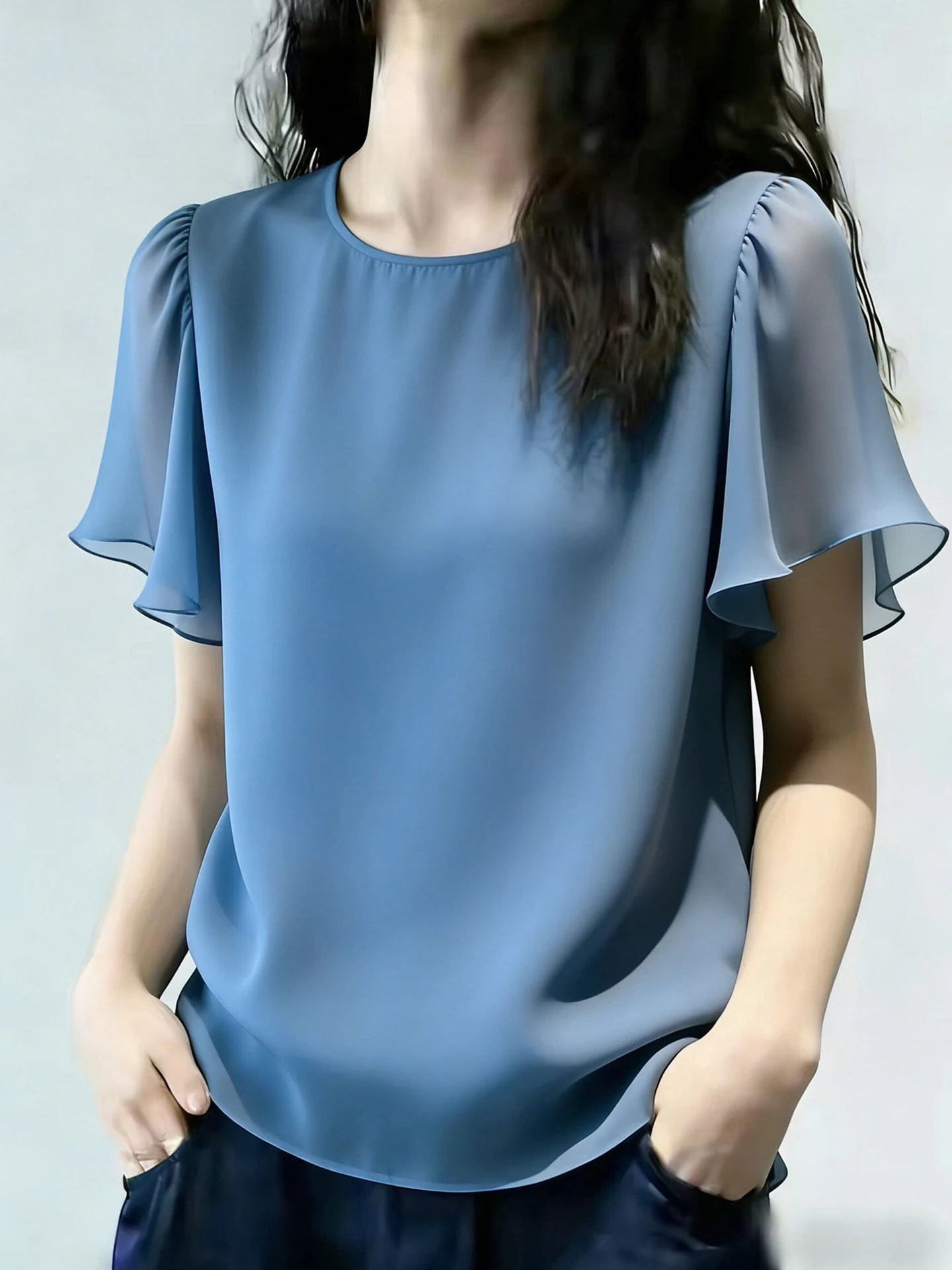 Summer 2026 Casual Versatile Short Sleeve Women's Shirt Commute Fashion Overhead Style Comfortable Loose Fit Korean Version
Summer 2026 Casual Versatile Short Sleeve Women's Shirt Commute Fashion Overhead Style Comfortable Loose Fit Korean Version