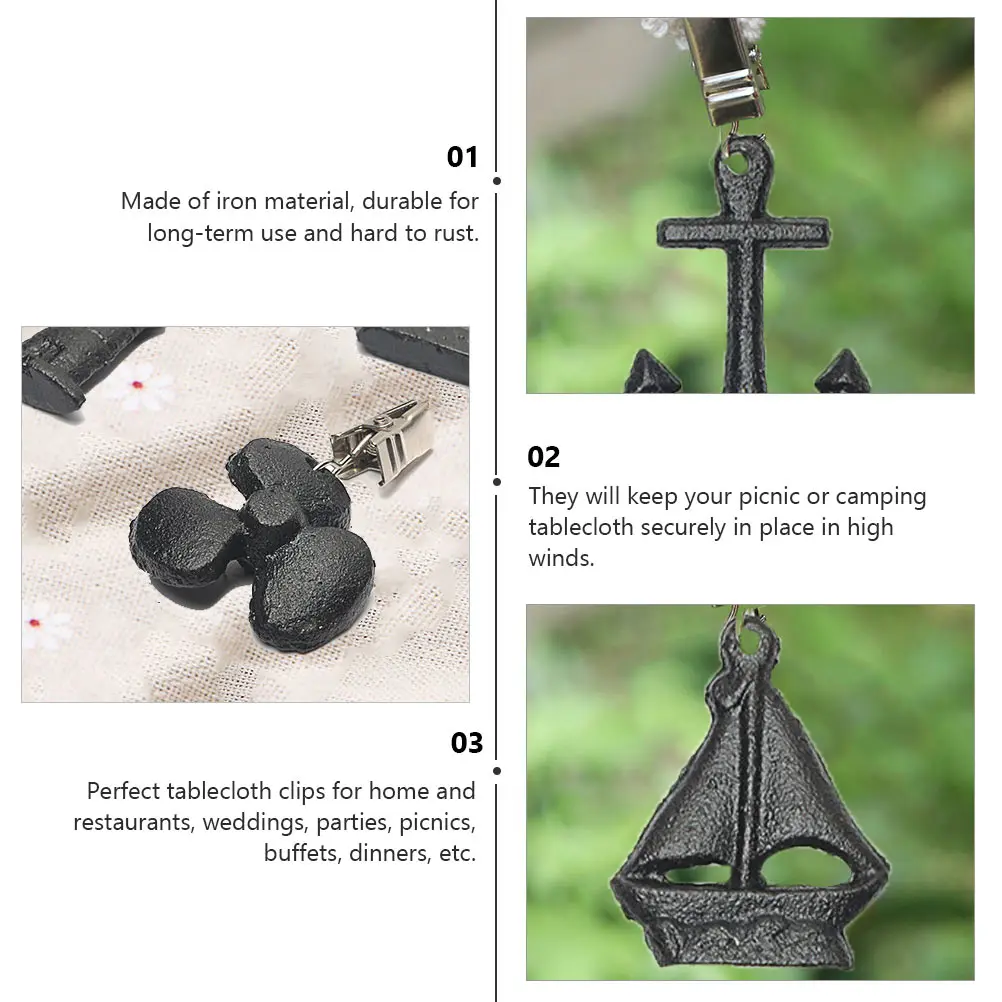 Picnic Blanket Pendant Tablecloth Holders Clamps Windproof Weights Cover Clips Weighted for Tablecloths Iron Counterweight
Picnic Blanket Pendant Tablecloth Holders Clamps Windproof Weights Cover Clips Weighted for Tablecloths Iron Counterweight