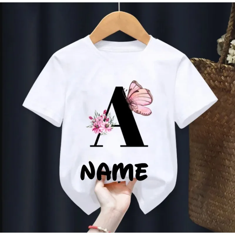 New 2025 Beautiful Letters Pink Flowers and Butterflies Printed Kids T Shirt Girls Tops Casual Baby Girl T-Shirt Fashion Short
New 2025 Beautiful Letters Pink Flowers and Butterflies Printed Kids T Shirt Girls Tops Casual Baby Girl T-Shirt Fashion Short