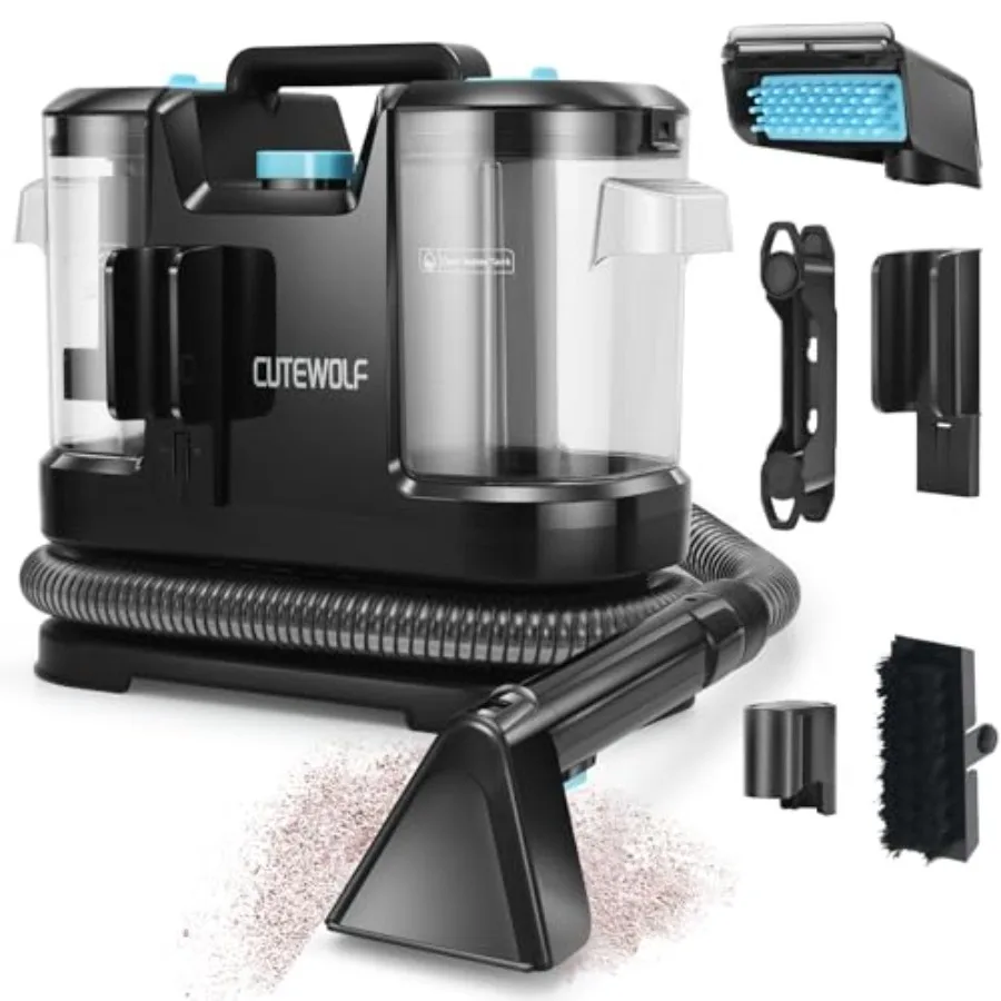 Portable Carpet and Upholstery Cleaner, Powerful Suction Carpet Cleaner with Dual Brush Heads, Deep Stain, Spot and Odor Remove
Portable Carpet and Upholstery Cleaner, Powerful Suction Carpet Cleaner with Dual Brush Heads, Deep Stain, Spot and Odor Remove