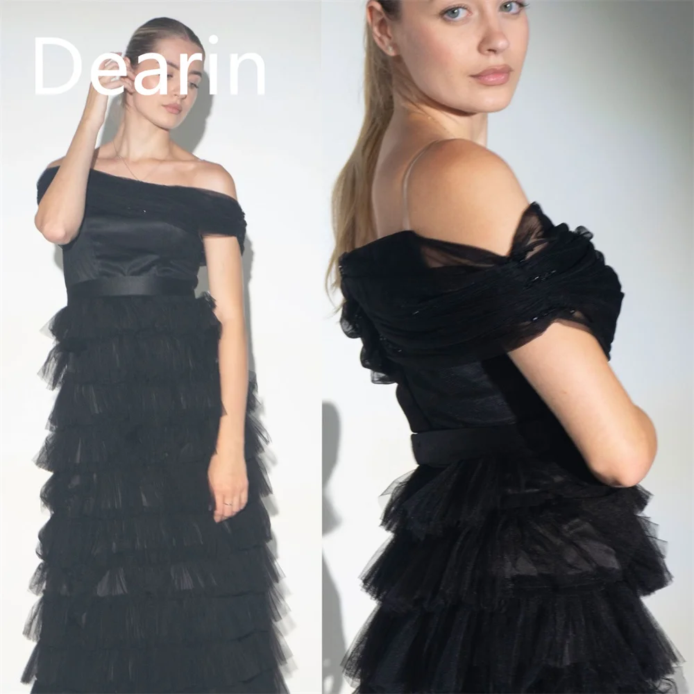 Customized Formal Gown Prom Evening Dress Dearin Off-the-shoulder A-line Floor Length Layered Bespoke Occasion Dresses Women
Customized Formal Gown Prom Evening Dress Dearin Off-the-shoulder A-line Floor Length Layered Bespoke Occasion Dresses Women