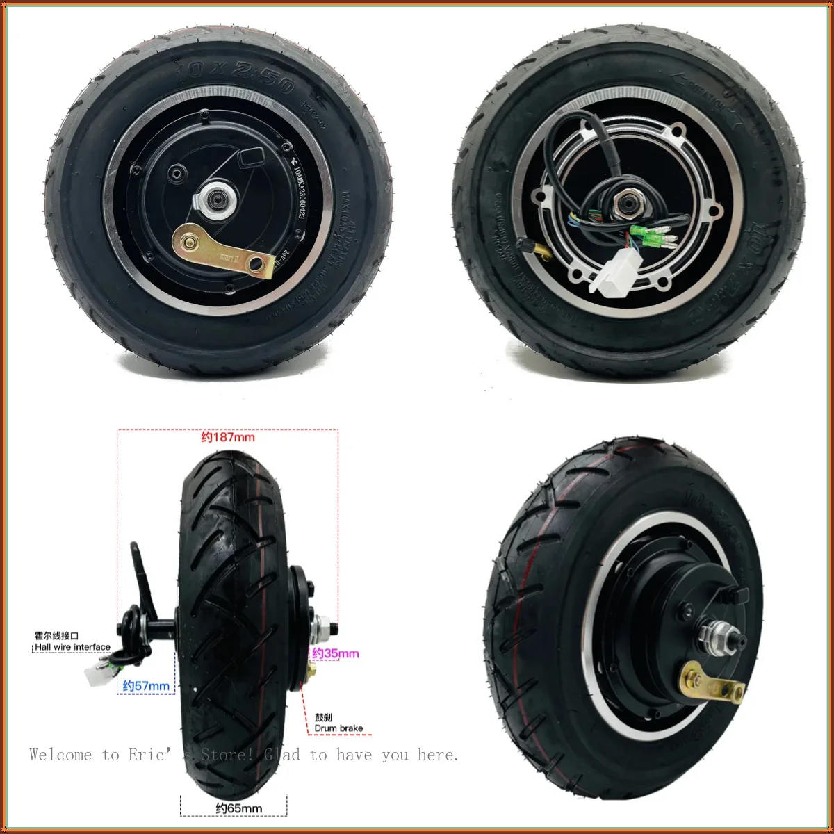 2026 New Hot 10 Inch 350W-500W 24/48V Electric Skateboard Brushless Wheel Motor Cheap Drum Brake with Tire for Mini EV
2026 New Hot 10 Inch 350W-500W 24/48V Electric Skateboard Brushless Wheel Motor Cheap Drum Brake with Tire for Mini EV