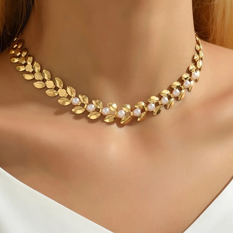 1pc Elegant Golden Wheat Ear Neck Chain for Women, Sophisticated Collarbone Jewelry
1pc Elegant Golden Wheat Ear Neck Chain for Women, Sophisticated Collarbone Jewelry
