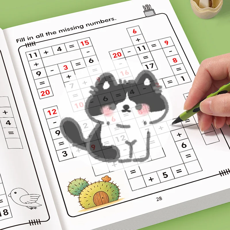 New Math Workbook For Kids Ages 5-8 Math:Math Crossword Puzzles Addition And Subtraction Workbook
New Math Workbook For Kids Ages 5-8 Math:Math Crossword Puzzles Addition And Subtraction Workbook