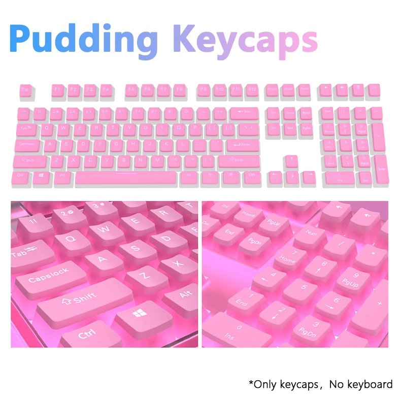 Pink Cute Pudding PBT Double Shot Keycaps OEM Profile Custom Keycap Set Suit For Mechanical Keyboard Key Cap Suit Button
Pink Cute Pudding PBT Double Shot Keycaps OEM Profile Custom Keycap Set Suit For Mechanical Keyboard Key Cap Suit Button