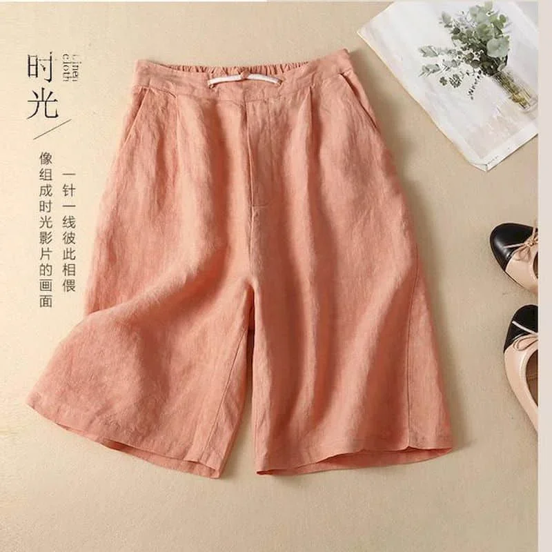 Однотонные шорты, женские летние повседневные хлопковые и льняные прямые короткие брюки, корейский стиль, брюки с эластичной резинкой на талии и пятью точками, женская одежда
Однотонные шорты, женские летние повседневные хлопковые и льняные прямые короткие брюки, корейский стиль, брюки с эластичной резинкой на талии и пятью точками, женская одежда