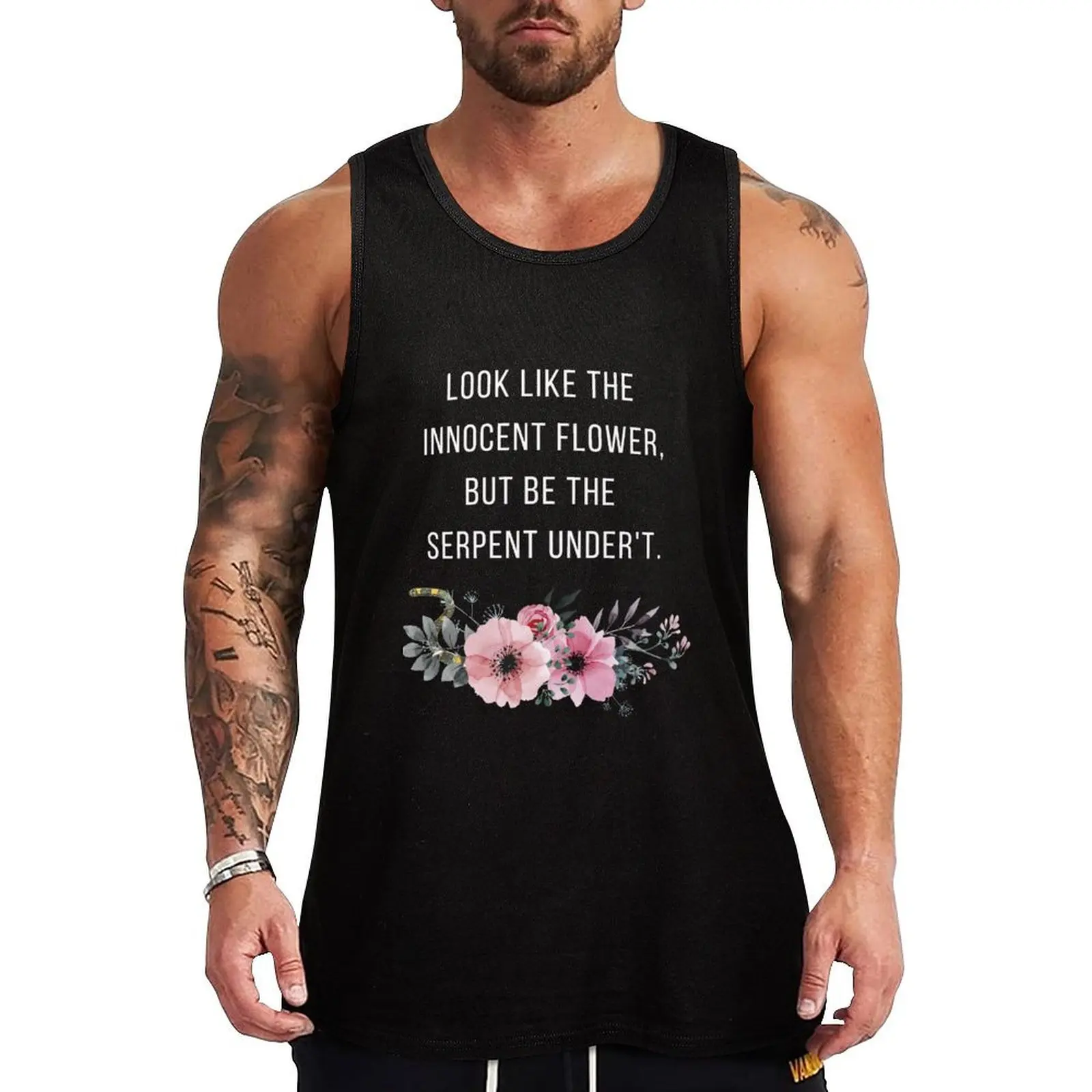 Lady Macbeth Quote Look Like The Innocent Flower Tank Top vest for men Men's summer clothes
Lady Macbeth Quote Look Like The Innocent Flower Tank Top vest for men Men's summer clothes