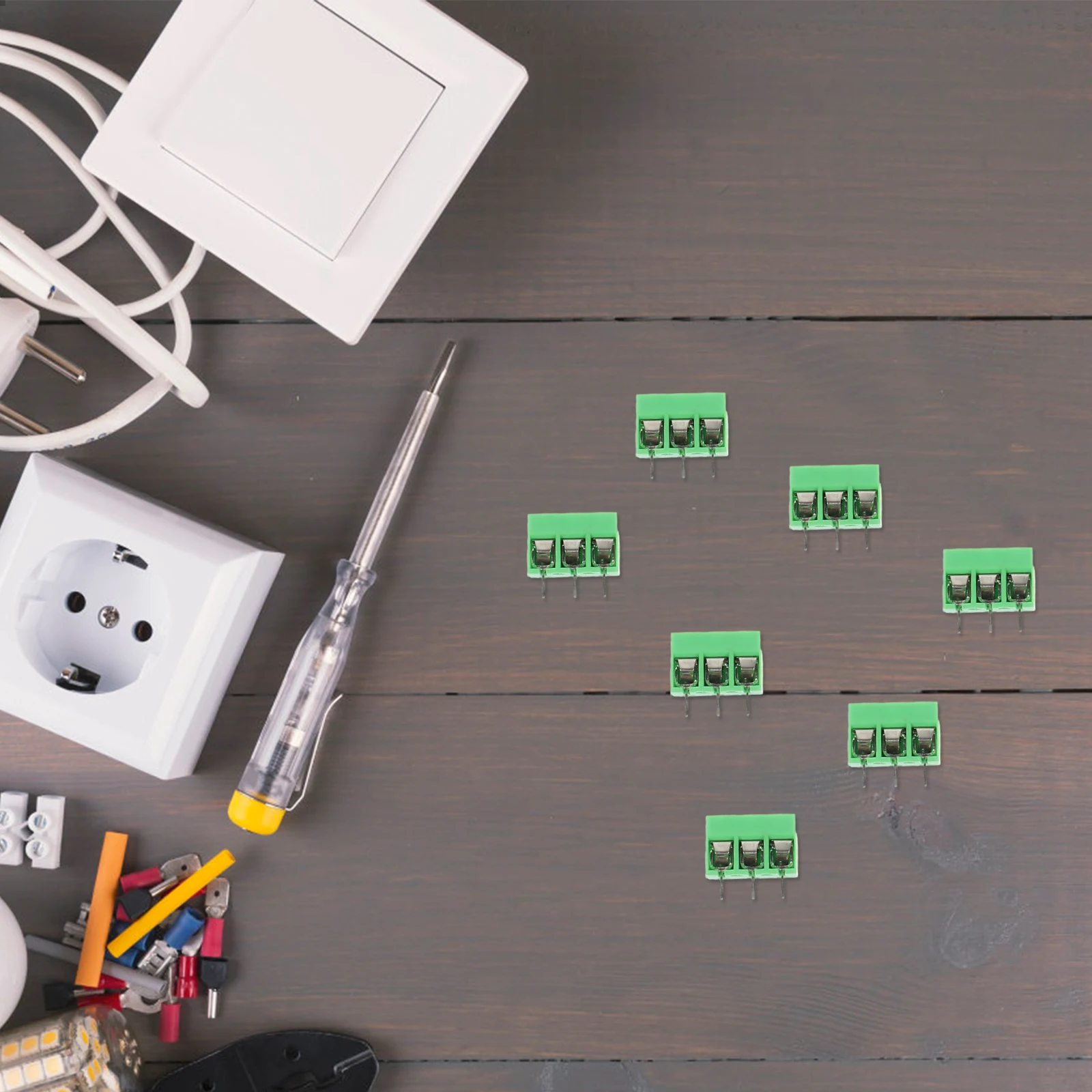 50pcs Terminal 3P Green PCB 3 Pin Terminal Block Mount Screw Type Quick Connect Electrical Wire Connector Device
50pcs Terminal 3P Green PCB 3 Pin Terminal Block Mount Screw Type Quick Connect Electrical Wire Connector Device