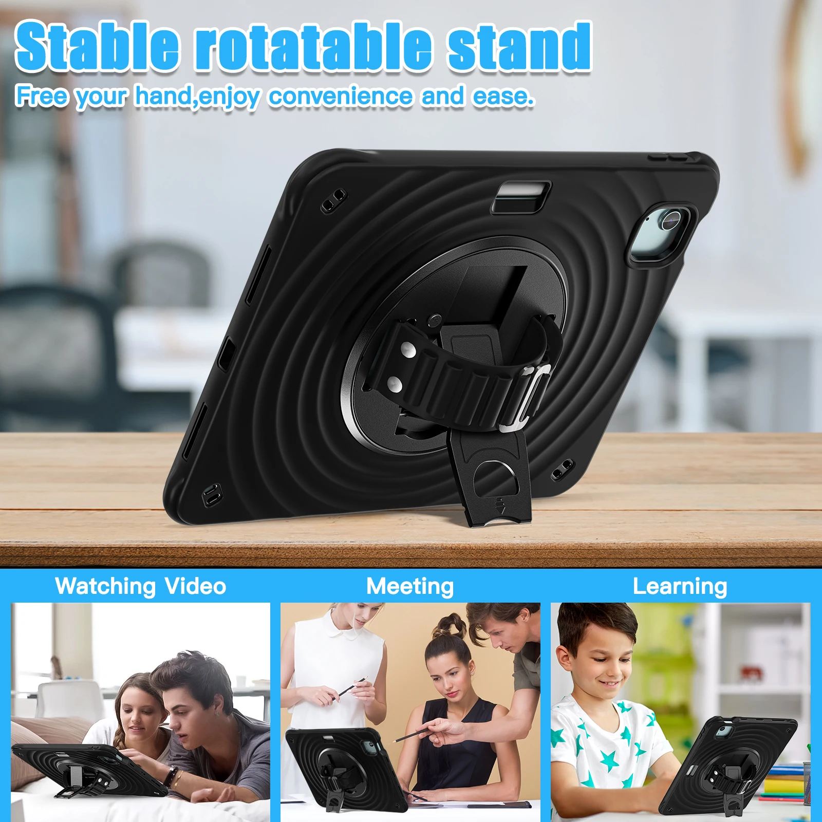 Hand Strap Case For iPad Air Pro 13 11 2026 M4 2025 M5 M3 2024 M2 Air 4 5 Pro 11 12.9 2018-2022 Rotating Stand Heavy Duty Cover
Hand Strap Case For iPad Air Pro 13 11 2026 M4 2025 M5 M3 2024 M2 Air 4 5 Pro 11 12.9 2018-2022 Rotating Stand Heavy Duty Cover