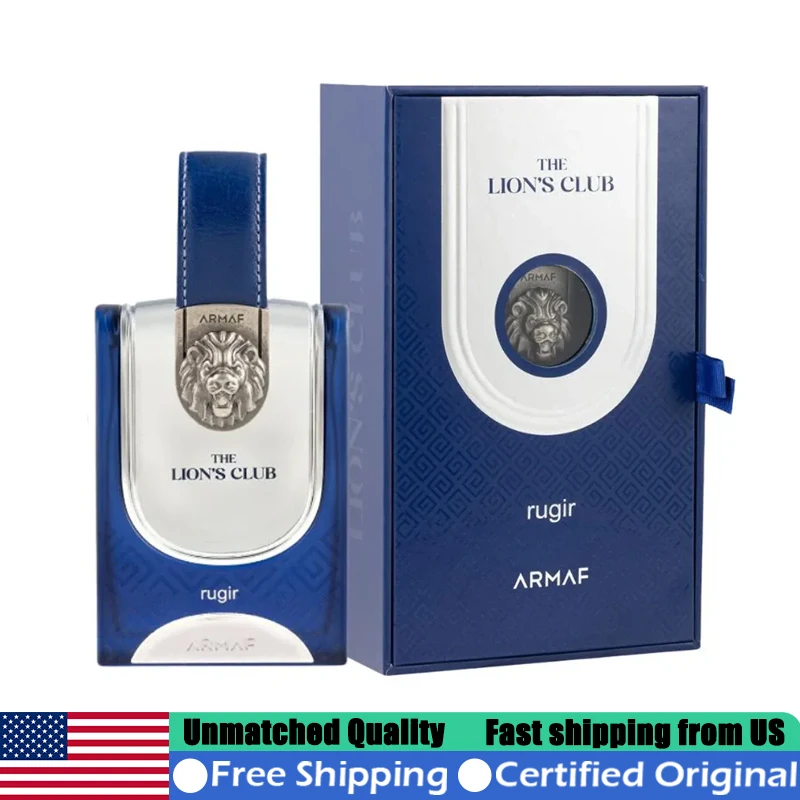 Armaf The Lion's Club Rugir Eau de Parfum Spray 3.4 Ounce/100ML Lasting Natural Oriental Floral Pheromones Cologne Men's Perfume
Armaf The Lion's Club Rugir Eau de Parfum Spray 3.4 Ounce/100ML Lasting Natural Oriental Floral Pheromones Cologne Men's Perfume