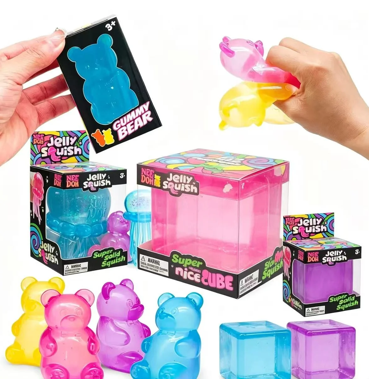 Schylling Needoh Nice Cube Sensory Fidget Cube Stress Relief Anxiety Sensory Tool Blind Box Little Bear & Ice Cubes & Jellyfish
Schylling Needoh Nice Cube Sensory Fidget Cube Stress Relief Anxiety Sensory Tool Blind Box Little Bear & Ice Cubes & Jellyfish