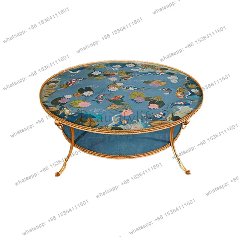 European neoclassical birch carved living room coffee table villa large coffee table corner furniture
European neoclassical birch carved living room coffee table villa large coffee table corner furniture