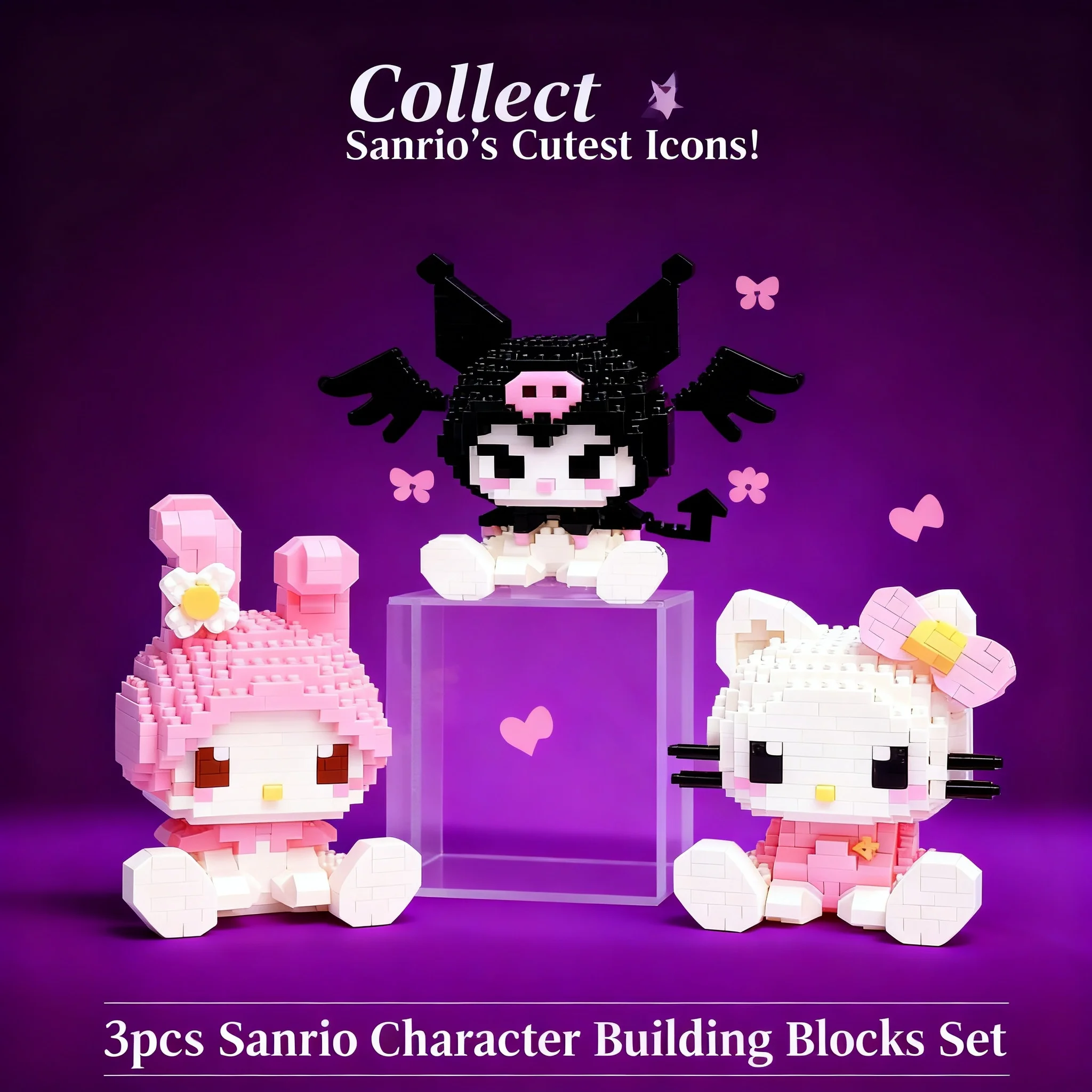 Sanrio Hello Kitty My Melody Cinnamoroll Pompompurin Kuromi Building Blocks Set Christmas Gift for Girls Kids Holiday Party Play
Sanrio Hello Kitty My Melody Cinnamoroll Pompompurin Kuromi Building Blocks Set Christmas Gift for Girls Kids Holiday Party Play