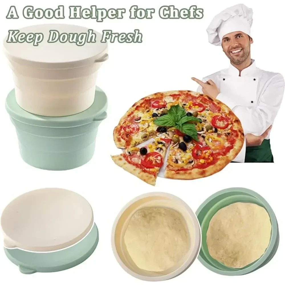 4pcs Mix Pizza Dough Box with Lid Multipurpose Foldable Non-Stick Silicone Bread Pizza Toast Fermentat Box Kitchen Baking Tools
4pcs Mix Pizza Dough Box with Lid Multipurpose Foldable Non-Stick Silicone Bread Pizza Toast Fermentat Box Kitchen Baking Tools