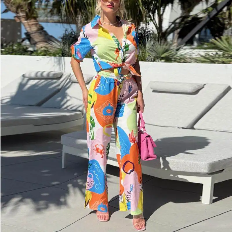 Fashionable Street Style Printed Casual Pants Set Women's Spring Summer Trendy People Independent Station Cross Border New 2026
Fashionable Street Style Printed Casual Pants Set Women's Spring Summer Trendy People Independent Station Cross Border New 2026