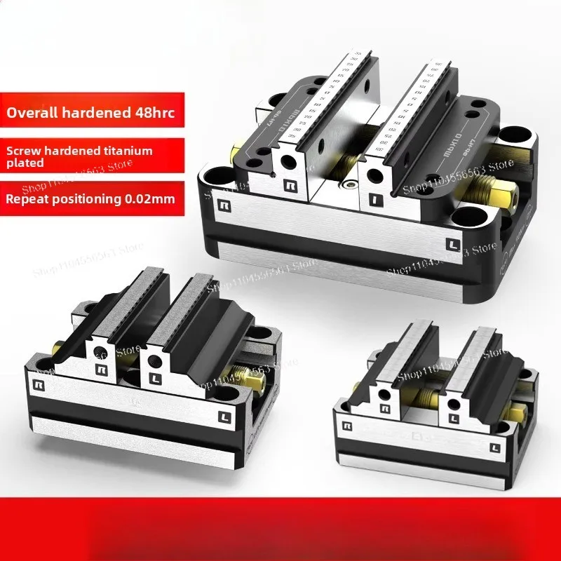 4&5 Axis Self-Centering Vise, Quick Clamp, 2'' 3'' 4'' 5'' 6'' 7'' 8''
4&5 Axis Self-Centering Vise, Quick Clamp, 2'' 3'' 4'' 5'' 6'' 7'' 8''