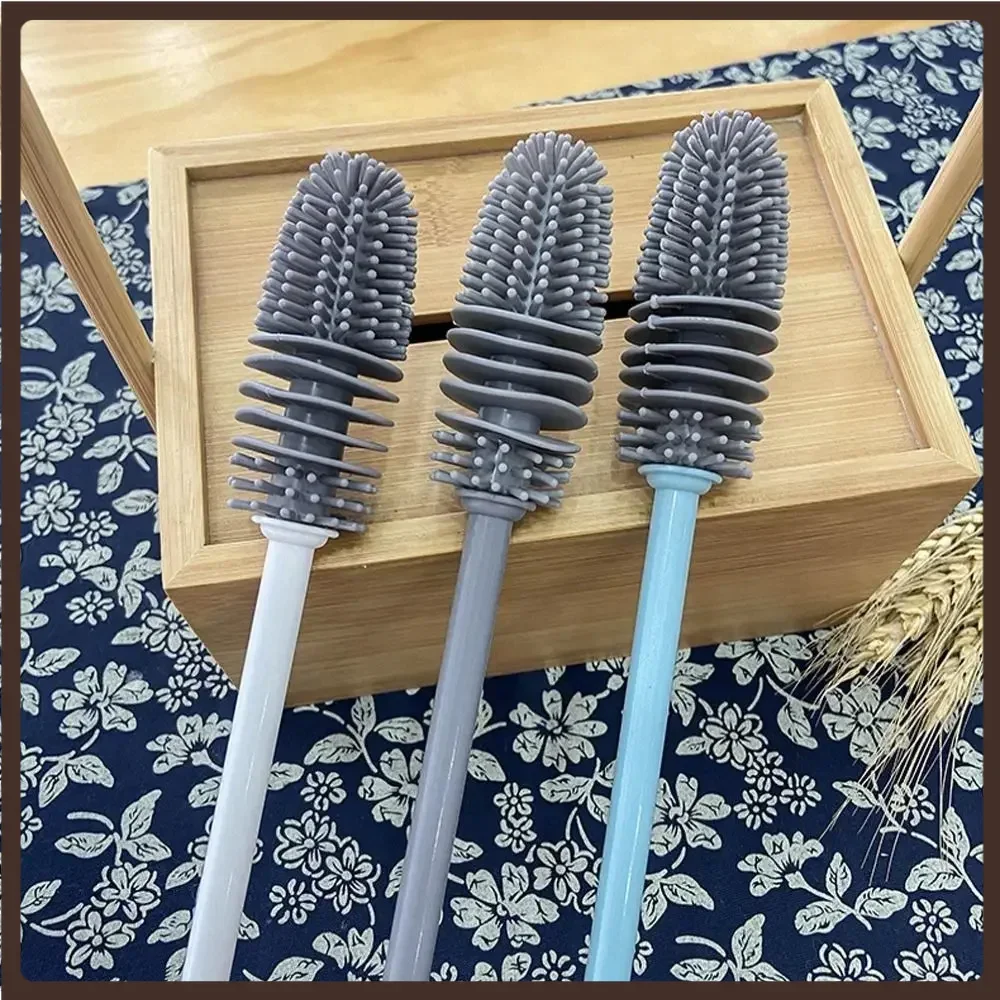 Useful Scrubber Multi-function Silicone Food Grade Cleaning Brush Glass Cleaner Cleaning Tool Cup Scrubber Milk Bottle Brush
Useful Scrubber Multi-function Silicone Food Grade Cleaning Brush Glass Cleaner Cleaning Tool Cup Scrubber Milk Bottle Brush