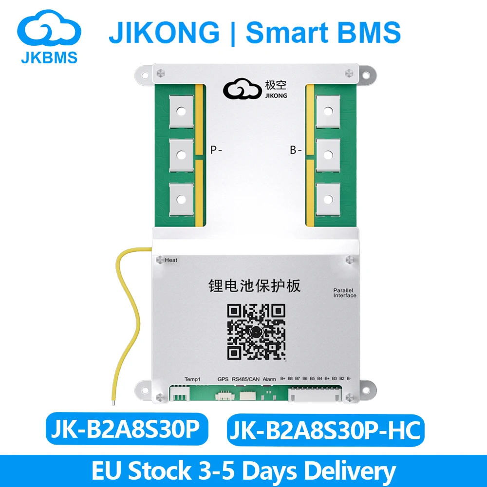 JK BMS B2A8S30P Smart BMS 3S 4S 5S 6S 7S 8S с RS485 BT Heat CAN 12V 24V 2A Active Balance BMS для литий-ионного Lifepo4 Lto Battery
JK BMS B2A8S30P Smart BMS 3S 4S 5S 6S 7S 8S с RS485 BT Heat CAN 12V 24V 2A Active Balance BMS для литий-ионного Lifepo4 Lto Battery