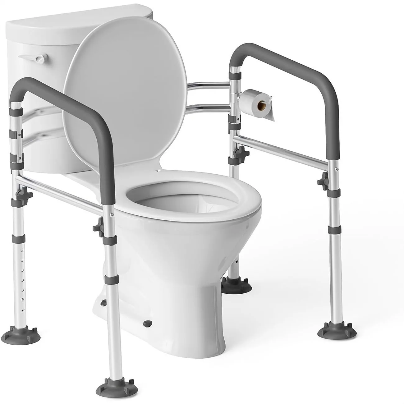 Toilet Safety Rails with Height Adjustable Frame and Foldable Handles for Seniors, Pregnant Women, Disabled
Toilet Safety Rails with Height Adjustable Frame and Foldable Handles for Seniors, Pregnant Women, Disabled