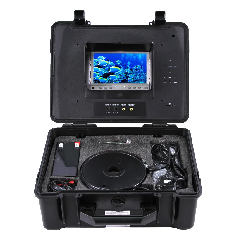 7'' 50m Underwater Camera IP68 Waterproof 360 Degree Rotating Ocean Exploration Camera With 18pcs LEDs
7'' 50m Underwater Camera IP68 Waterproof 360 Degree Rotating Ocean Exploration Camera With 18pcs LEDs