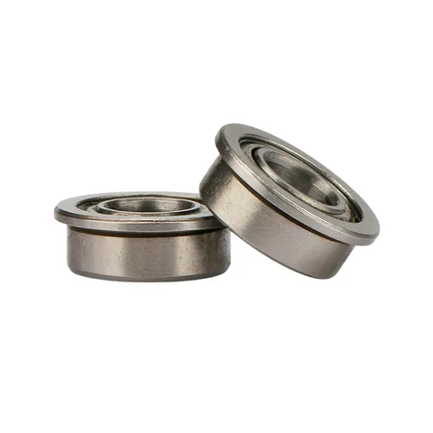 50pcs stainless steel flanged bearing SMF84ZZ 4x8x3 mm miniature flange deep groove ball bearings SMF84 -2Z 4*8*3mm ABEC-5