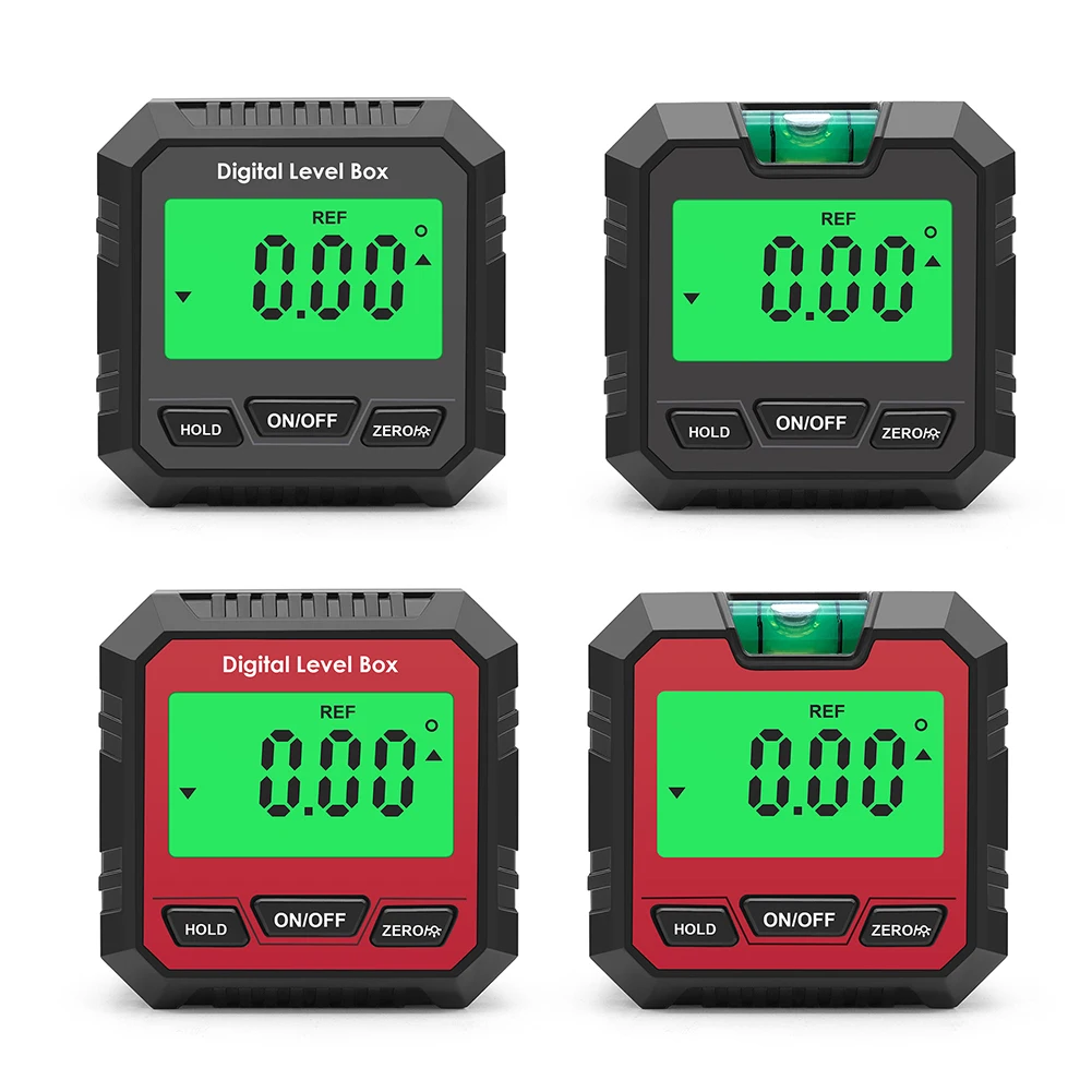 Цифровой угломер с подсветкой и магнитным основанием для столярных работ, строительства, кладки и измерения углов
Цифровой угломер с подсветкой и магнитным основанием для столярных работ, строительства, кладки и измерения углов