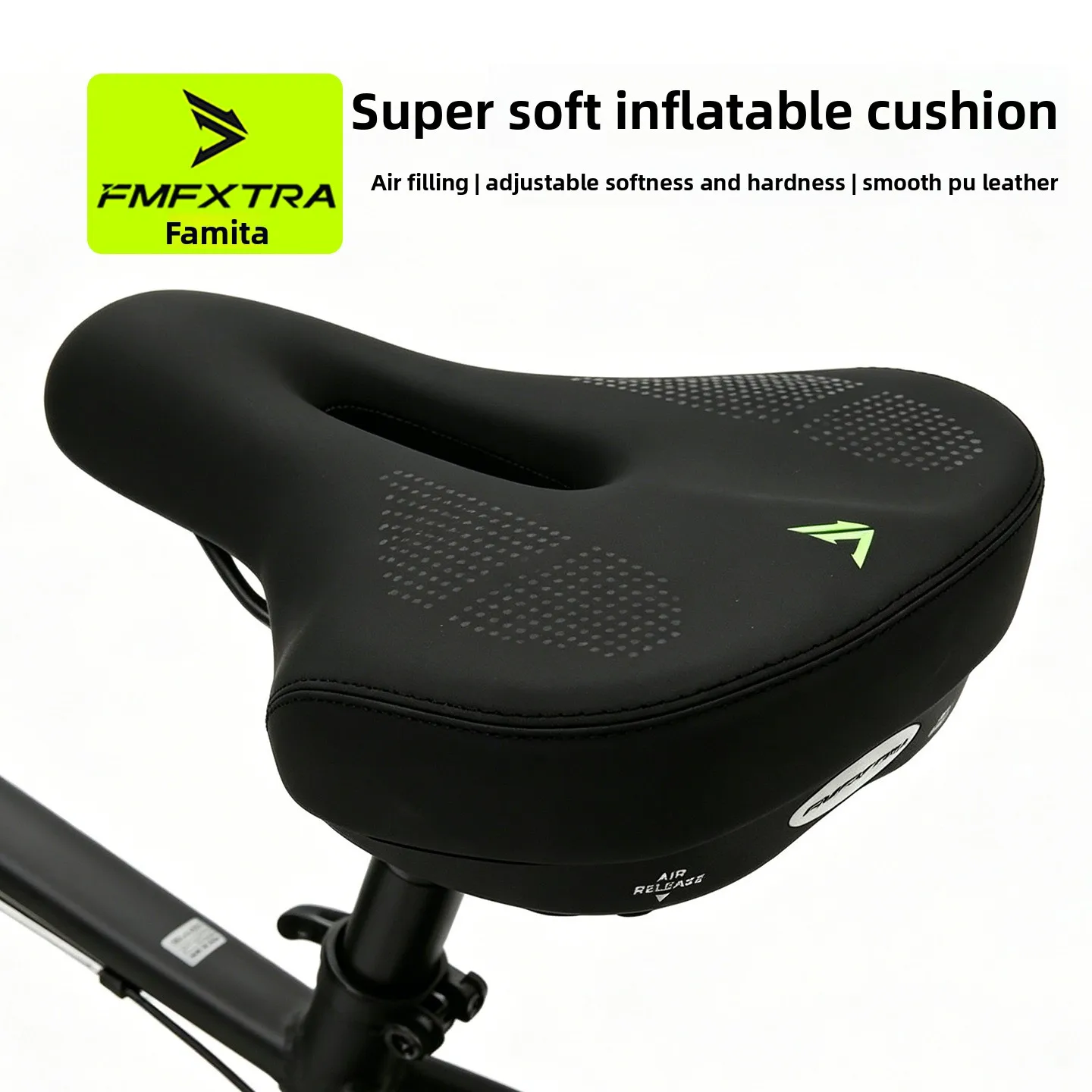 Bicycle seat cushion inflatable airbag seat cushion shock-absorbing comfort mountain road bike saddle universal accessories
Bicycle seat cushion inflatable airbag seat cushion shock-absorbing comfort mountain road bike saddle universal accessories