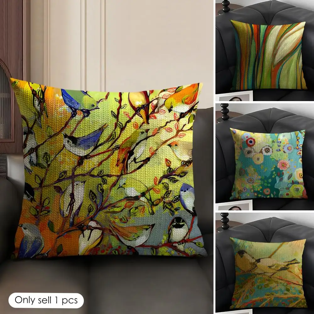 Natural Leaves Retro Cushion Cover Natural Linen Organic Fabric Double-Sided Printing Breathable Perfect Gift For Decor
Natural Leaves Retro Cushion Cover Natural Linen Organic Fabric Double-Sided Printing Breathable Perfect Gift For Decor